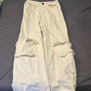 White Cargo Pants